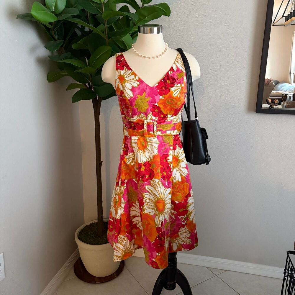 Jessica-howard Women's Pink and Orange Dress